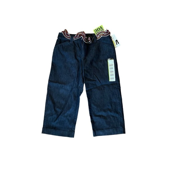 Lee Natural Fit Just Below The Waste Capri Pant Womens Size 10 Blue Straight Leg - Picture 1 of 5